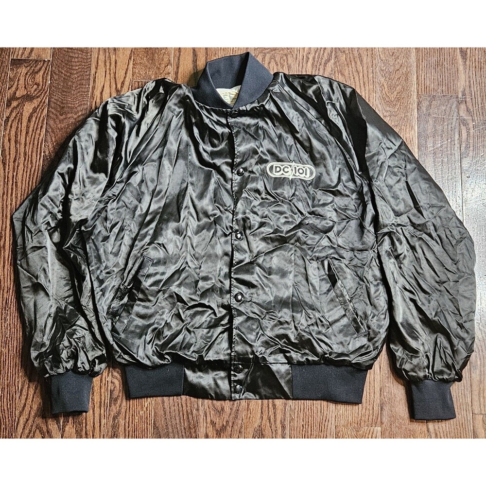 VINTAGE 80s DC 101 FM Radio Station Jacket SZ L Playboy's 35th Anniversary 1989